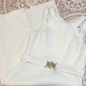 White guess tight fitted dress